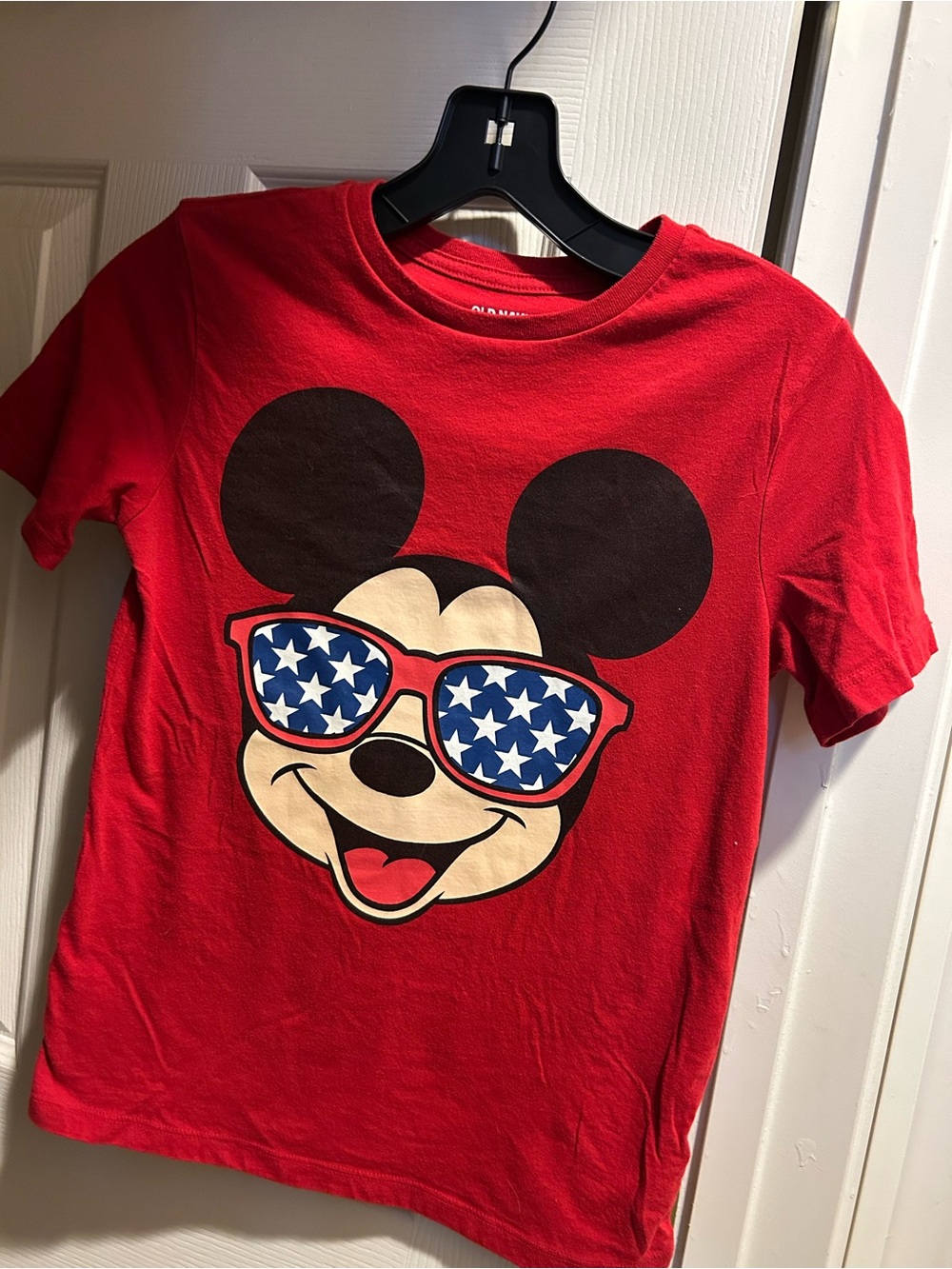 Old Navy Disney Unisex Mickey Mouse Patriotic T-Shirt  Youth Size large 10-12
